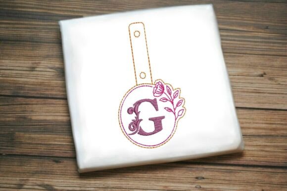 Floral Monogram Keychain G ITH Design Review
