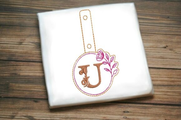 Floral Monogram Keychain U ITH Review