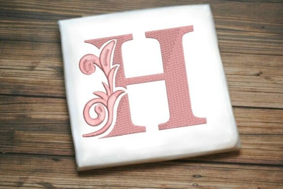Flourished Leaf Monogram H: Boutique Apparel Review