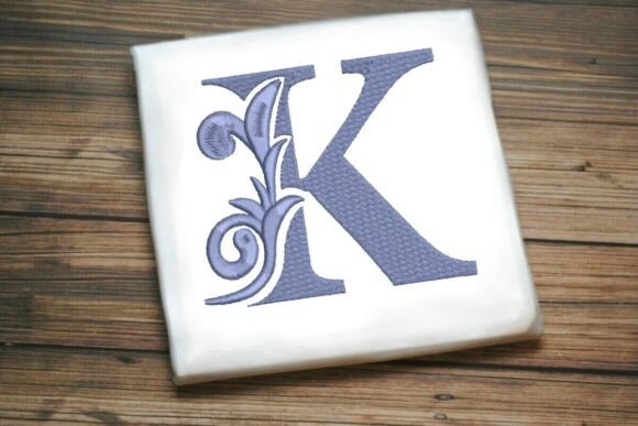 Flourished Leaf Monogram K Review