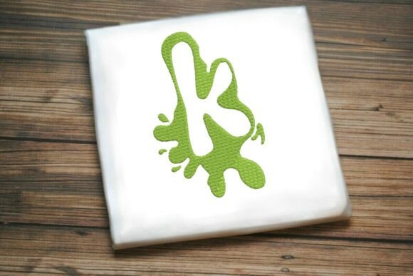 Paint Splash Monogram k: Modern Embroidery Review