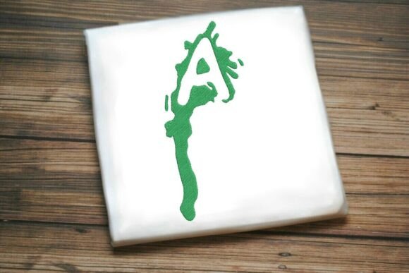 Paint Splash Uppercase Monogram A: A Bold Statement for Personalized Gifts