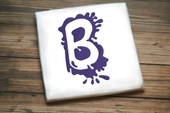 Paint Splash Uppercase Monogram B Review