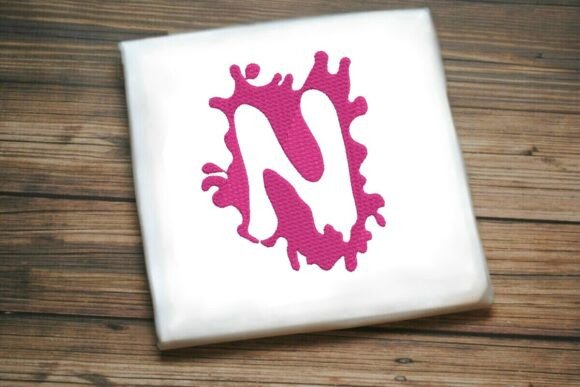 Paint Splash Uppercase Monogram N Review