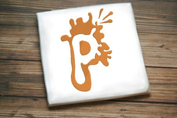 Paint Splash Uppercase Monogram P Review for Boutique Apparel