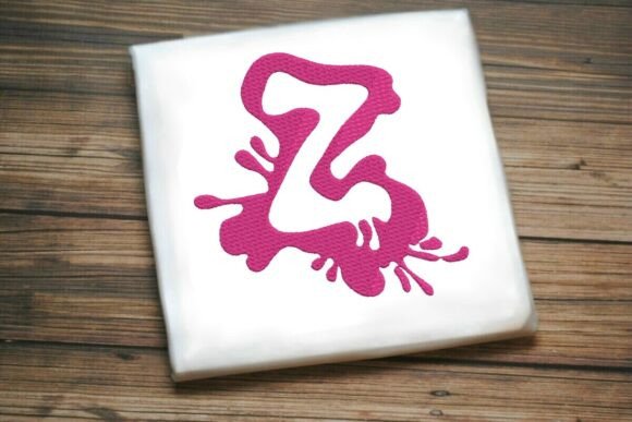Paint Splash Uppercase Monogram Z Review