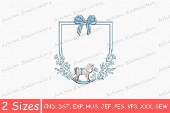 Rocking Horse Floral Bow Monogram Frame Review
